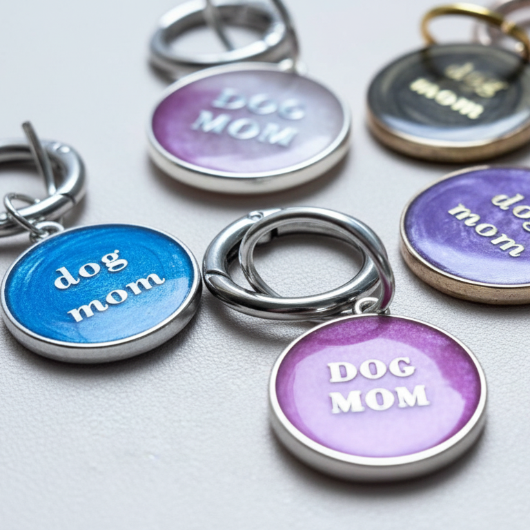 Dog Mom Keychain