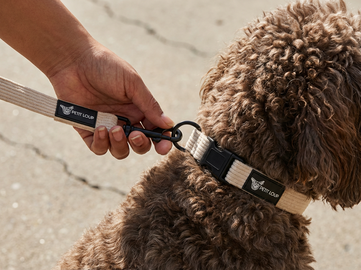 Dog Collar — Cream Dream (Corduroy)