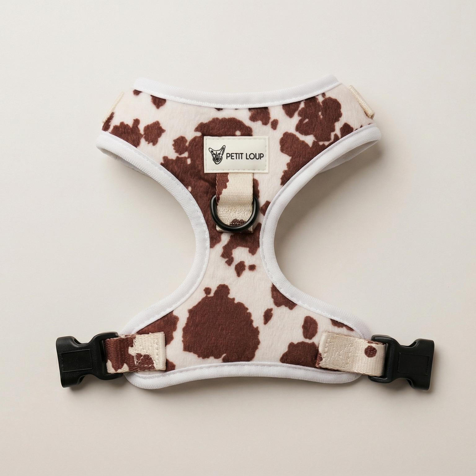 Dog Harness — Texas (Cow Print, Faux Fur)