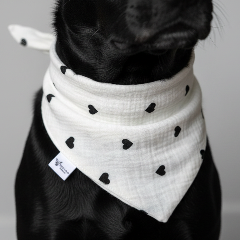 Dog Bandana — Dark Hearts