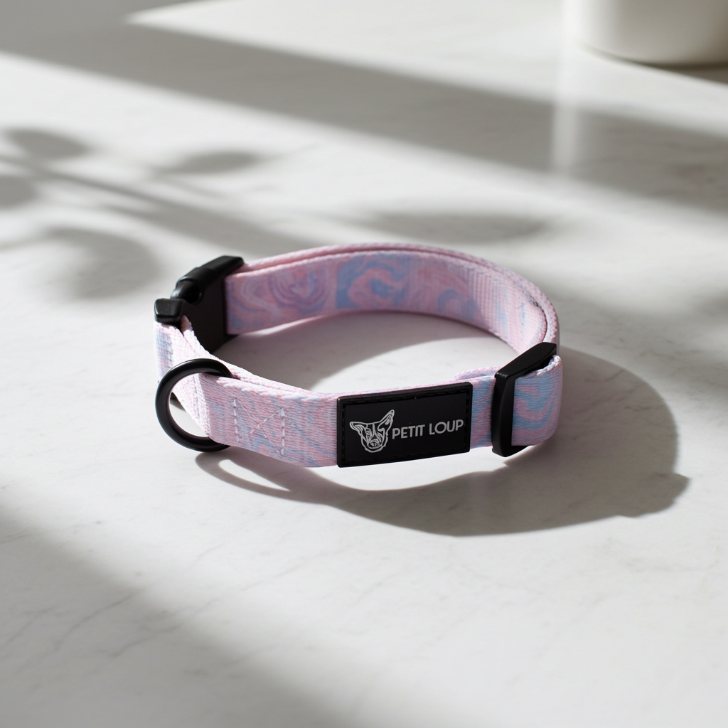 Dog Collar — Rosy Marble