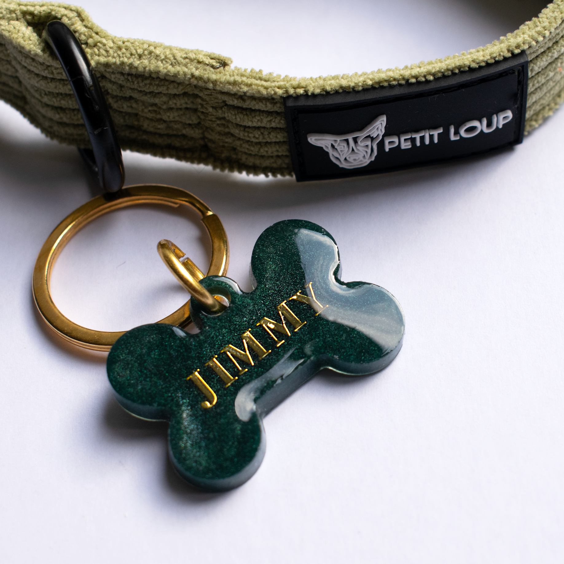 Dog ID Tag — Emerald (Dark Green)
