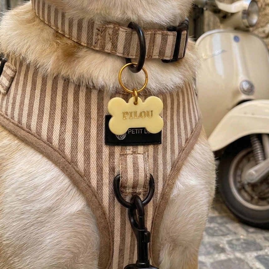 Dog ID Tag — Butter (Yellow)