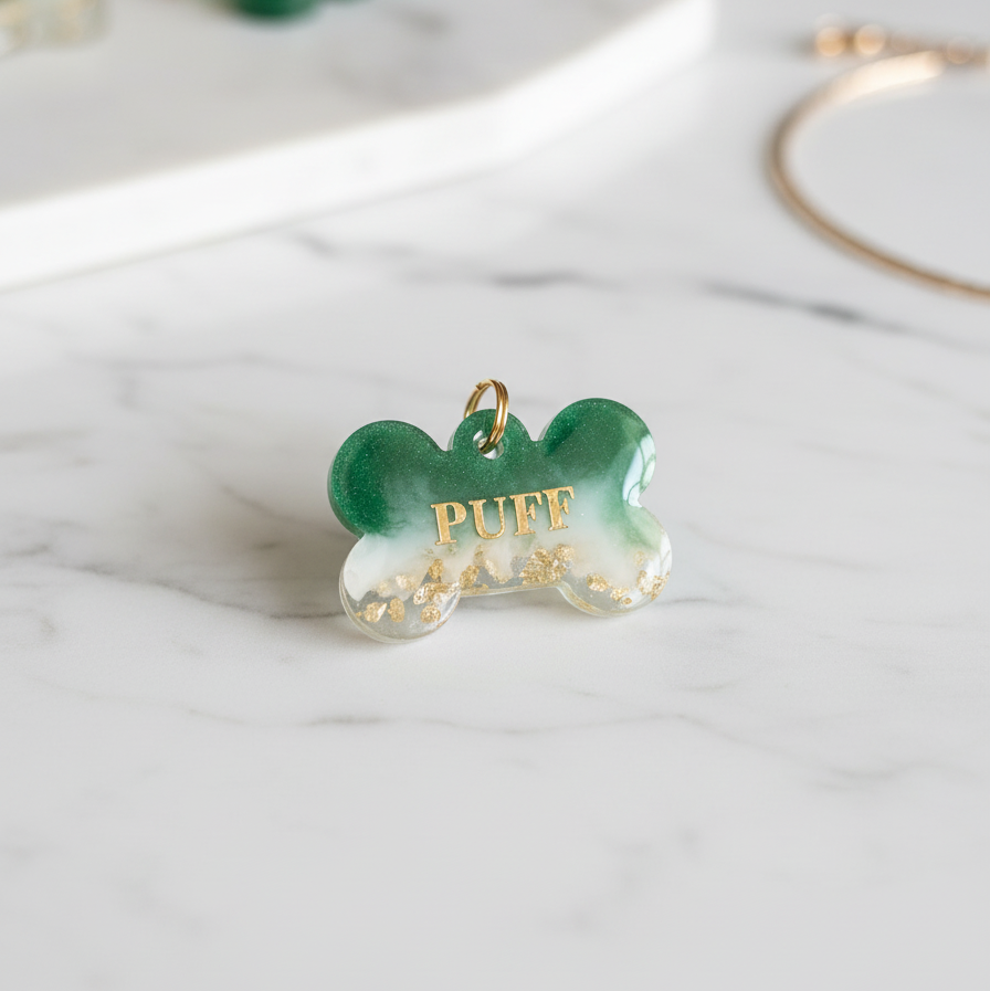 Dog ID Tag — Matcha