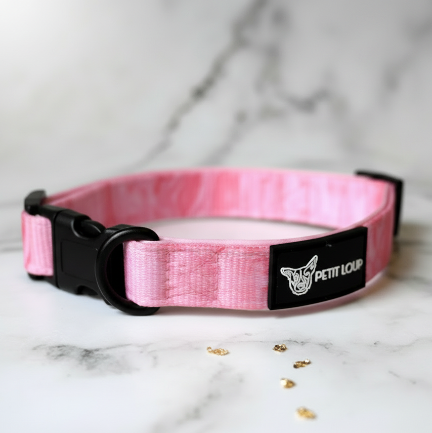 Dog Collar — Blushing Marble (Neoprene)