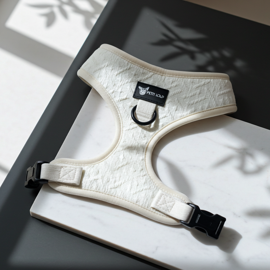 Dog Harness — Monaco (Cream)