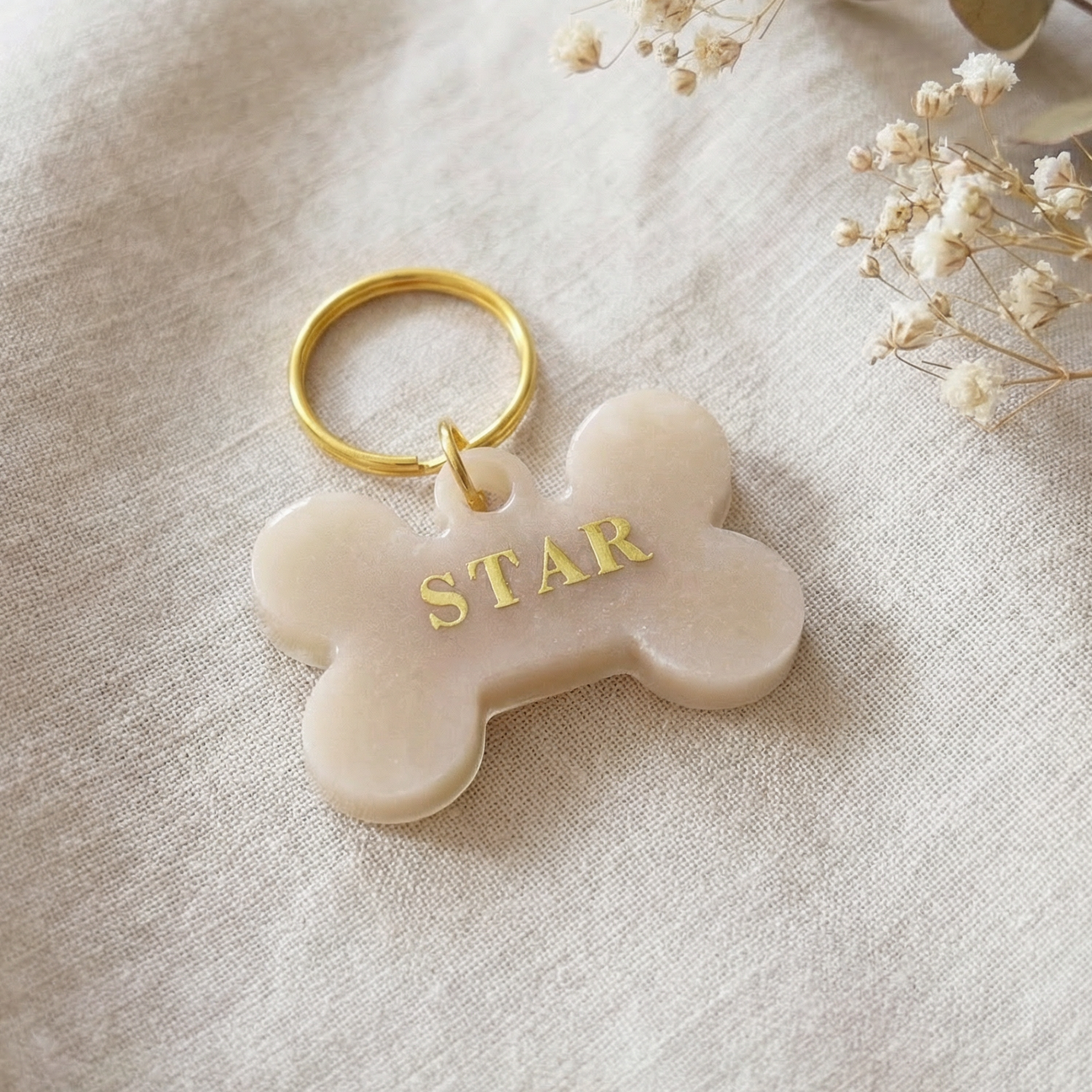 Dog ID Tag — Rose