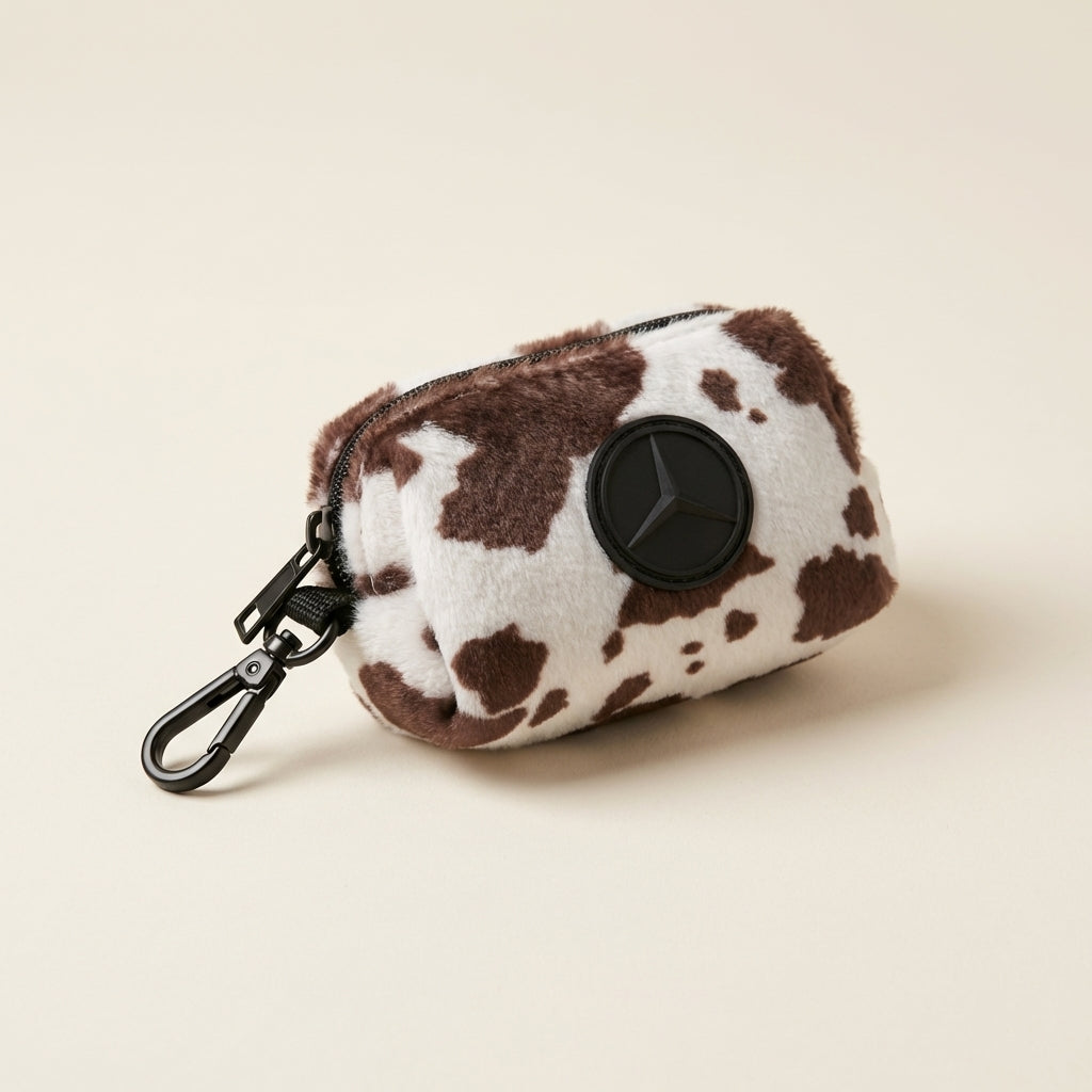 Dog Poop Bag Holder — Texas (Cow Print)