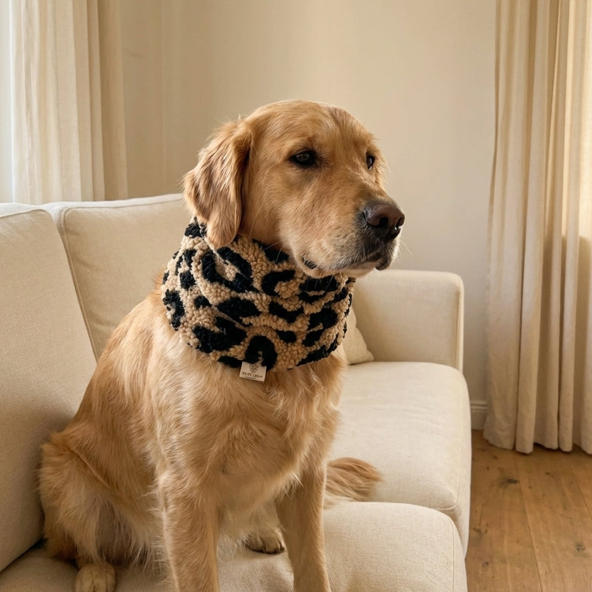 Dog Neck Warmer — Cheetah