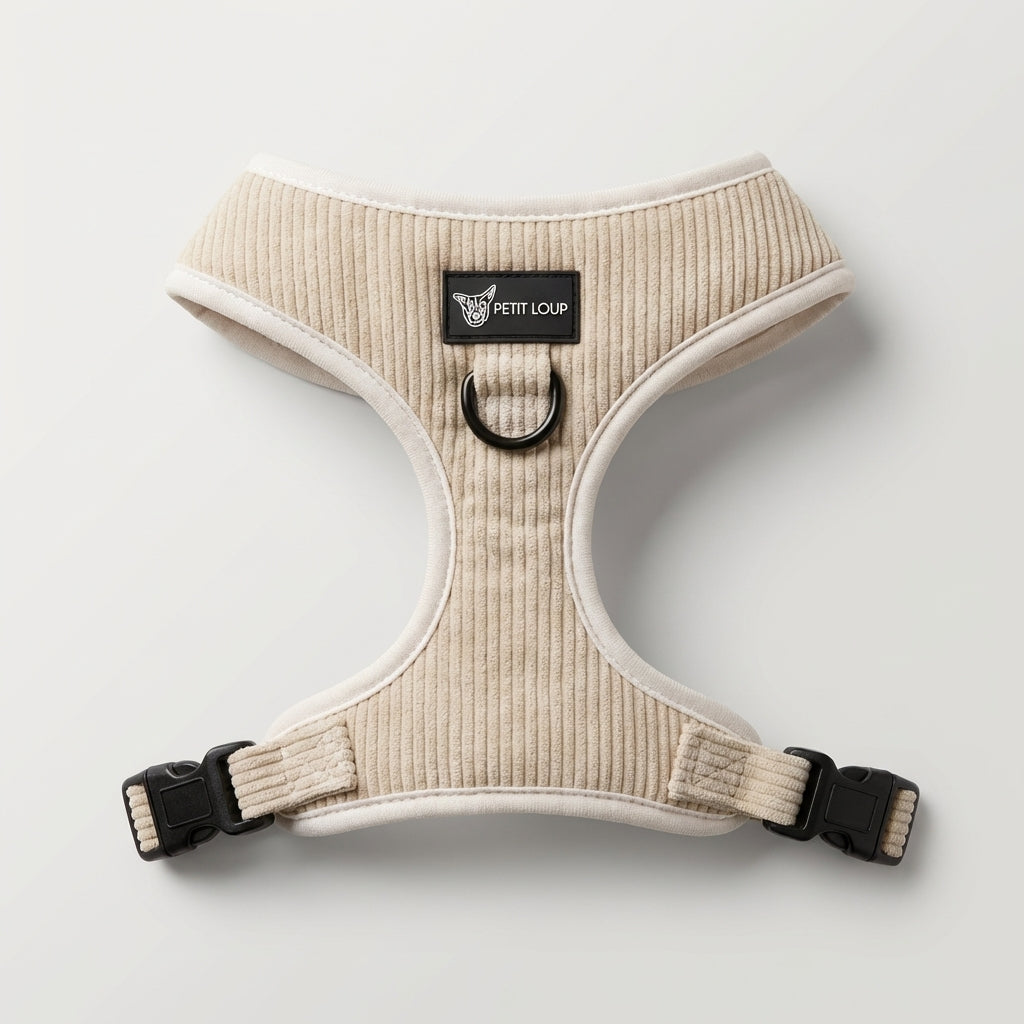 Dog Harness — Cream Dream (Corduroy)