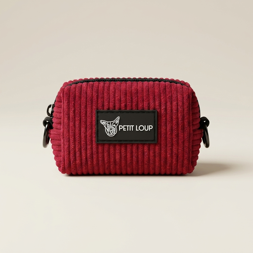 Dog Poop Bag Holder — Bloody Mary (Burgundy)