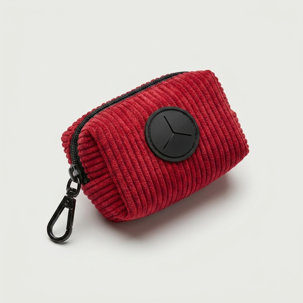 Dog Poop Bag Holder — Bloody Mary (Burgundy)