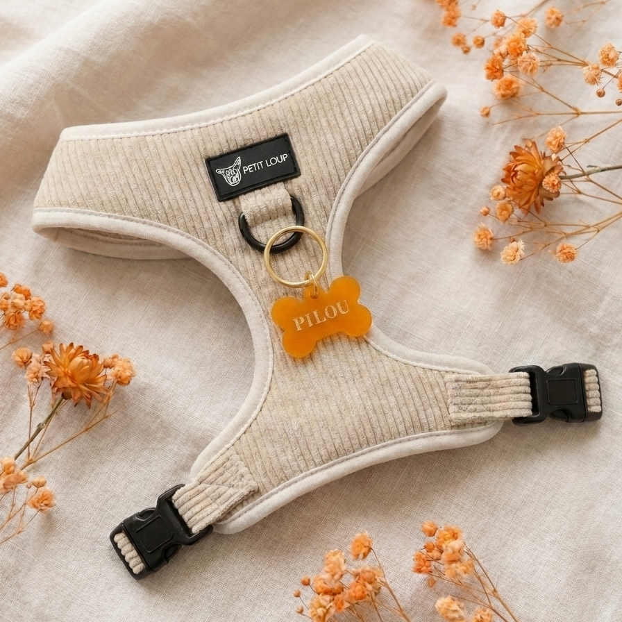 Dog ID Tag — Aperol (Orange)