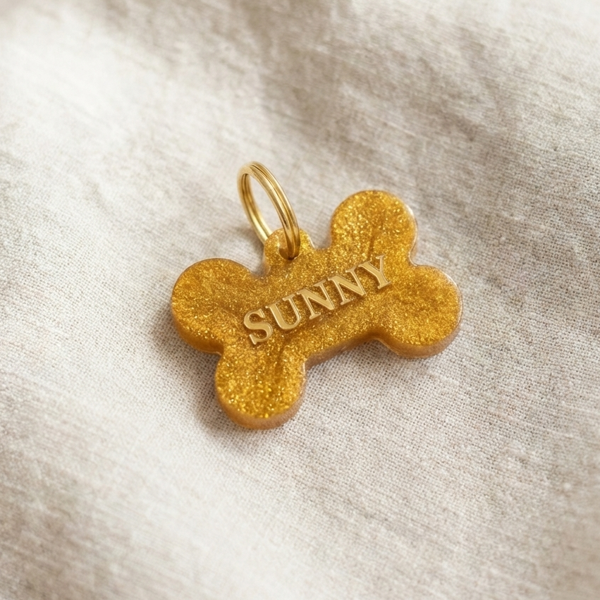 Dog ID Tag — Sunny (Limited Edition, One of a Kind)